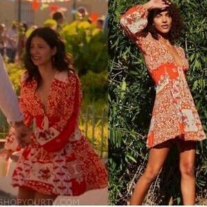 Free People Mixin It Up Mini Dress EUC